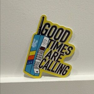 Dutch Bros Retro Phone Sticker - Good Times Are Calling